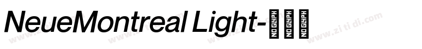 NeueMontreal Light字体转换